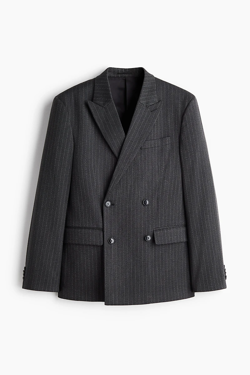 Relaxed-Fit Double-Breasted Jacket