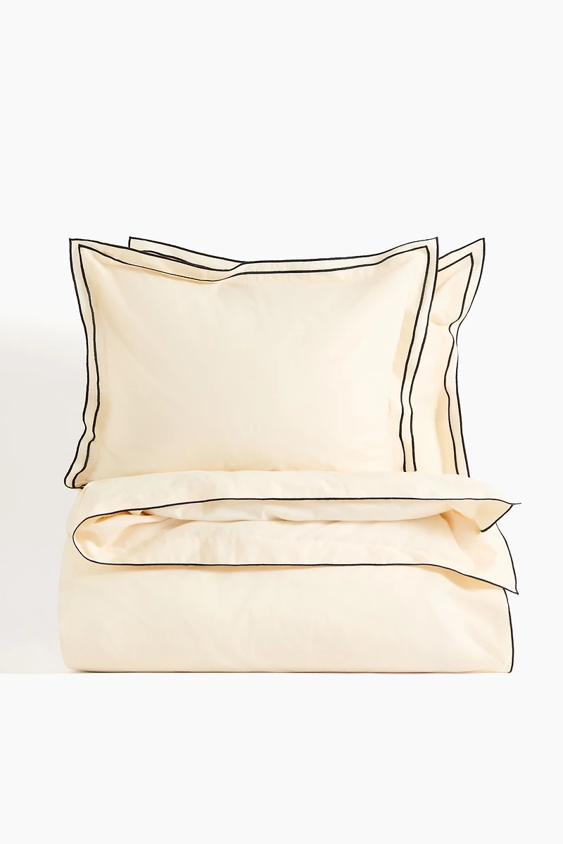 Ensemble de couette lit double en coton