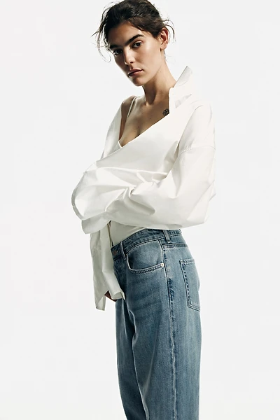 Wide-Leg Regular Waist Jeans