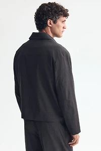 Wool-Blend Jacket with Collar