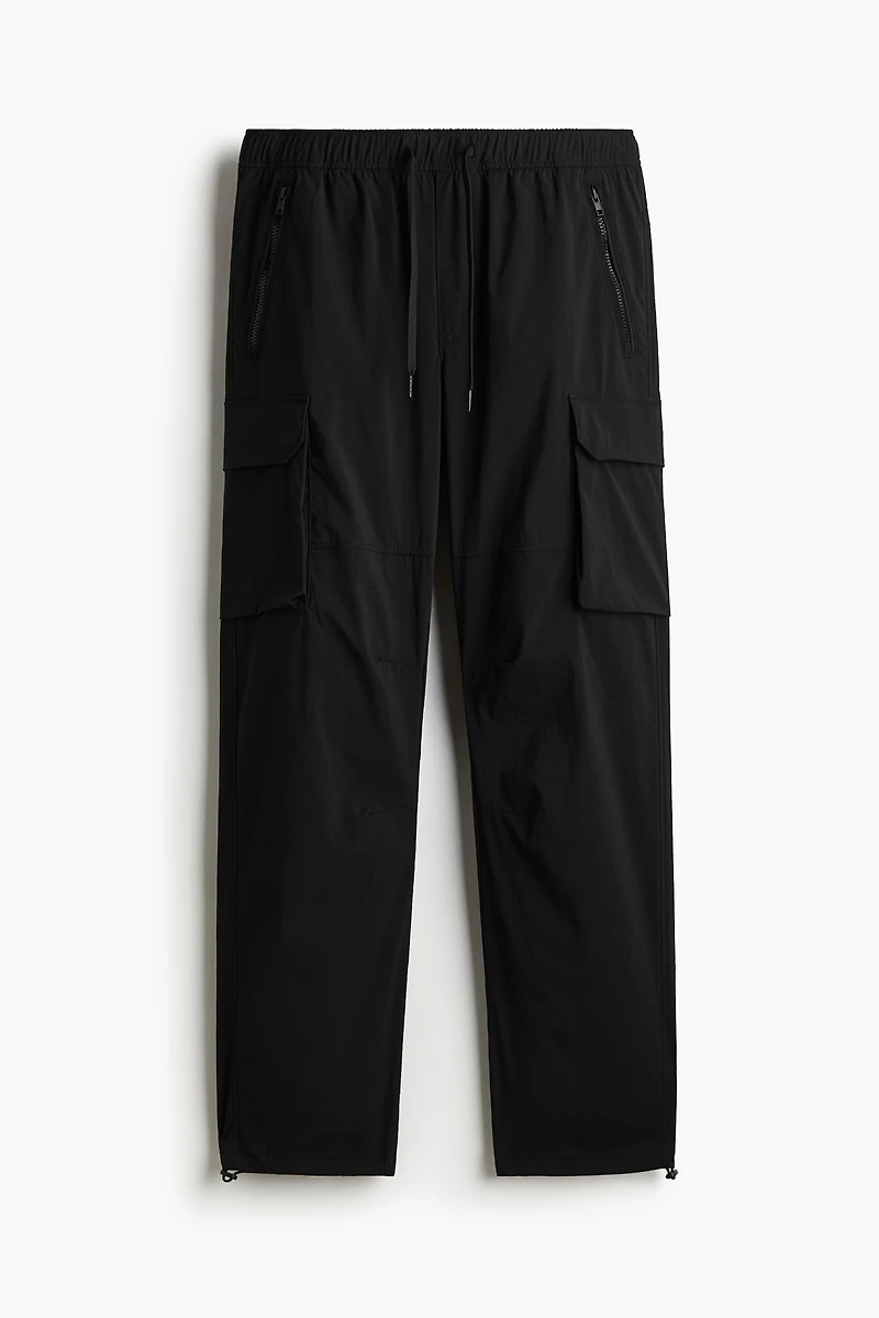 Regular-Fit Nylon Cargo Pants