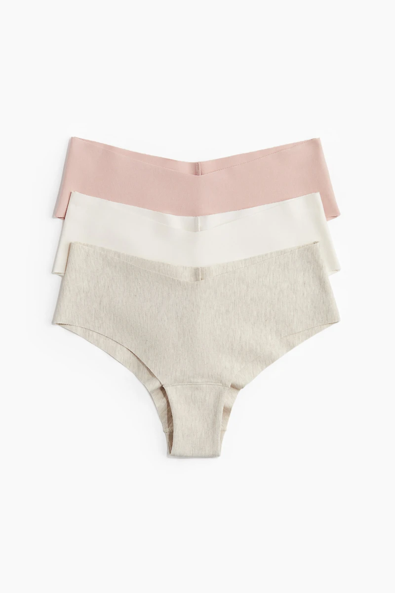 3-Pack Invisible Cotton Hipster Briefs