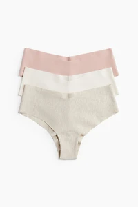 3-Pack Invisible Cotton Hipster Briefs