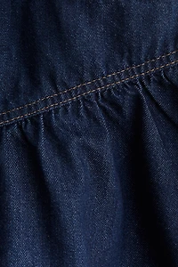 Denim Skirt with Peplum