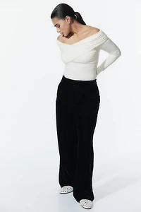 Draped Thong Bodysuit