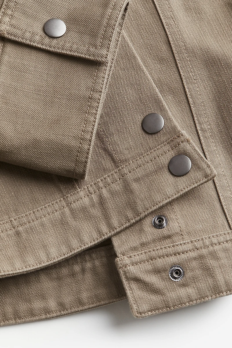 Tapered-waist Twill Jacket