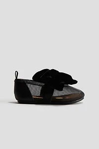 Ballerines avec boucle en velours