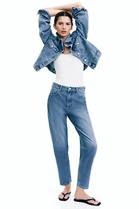 Mom Slim-Fit High-Waist Ankle Jeans