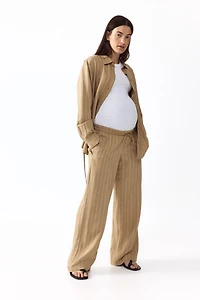 MAMA Before & After Linen-blend Pants