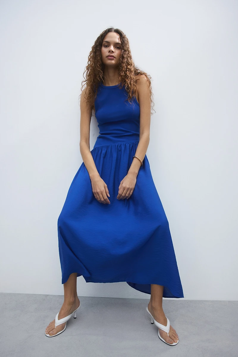 Dress with Flared Skirt