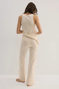 Pantalon en tricot fin