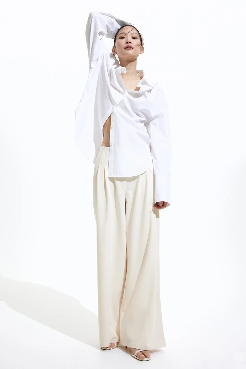 Wide-Leg Jersey Pants
