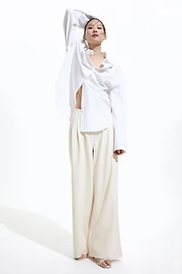 Wide-Leg Jersey Pants