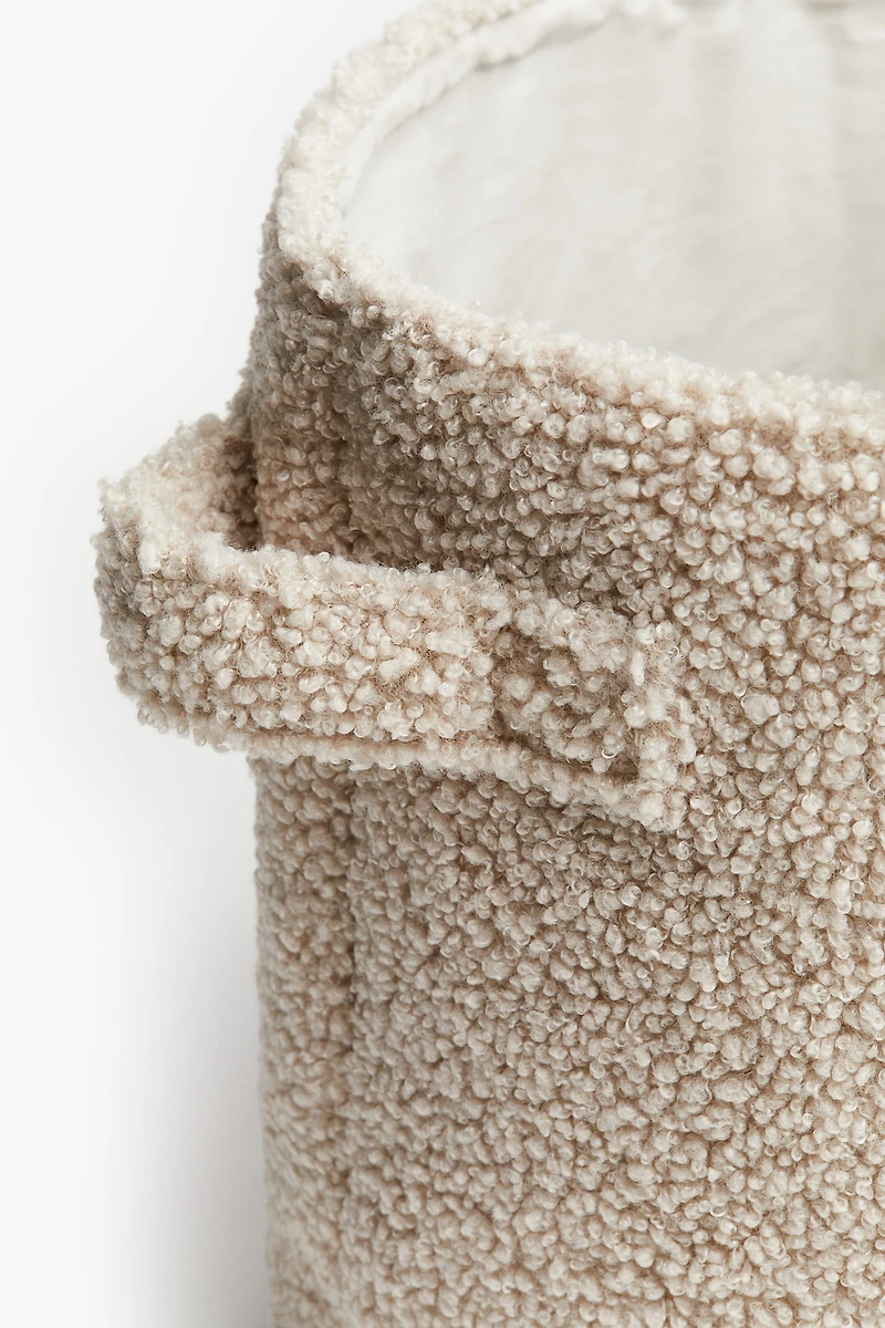Small Teddy Fleece Storage Basket