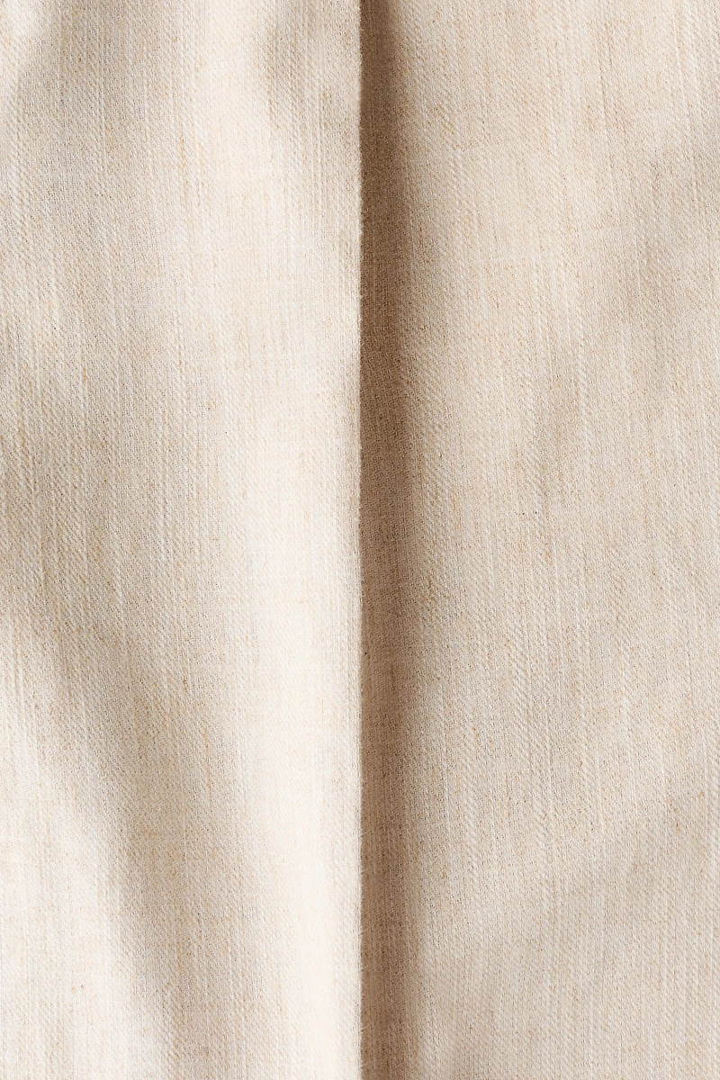 Regular-Fit Tailored Linen-Blend Pants