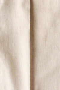 Regular-Fit Tailored Linen-Blend Pants