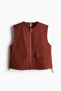 Jersey Top with Drawstrings