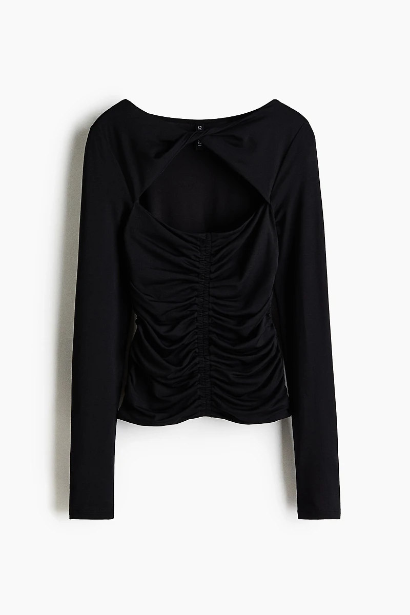 Jersey Top with Cutout