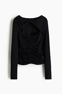 Jersey Top with Cutout