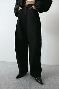 Barrel Leg High Waist Jeans