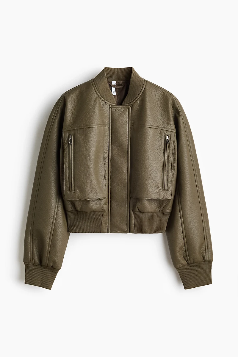 Coated Bomber Jacket