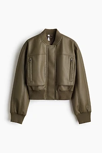 Coated Bomber Jacket