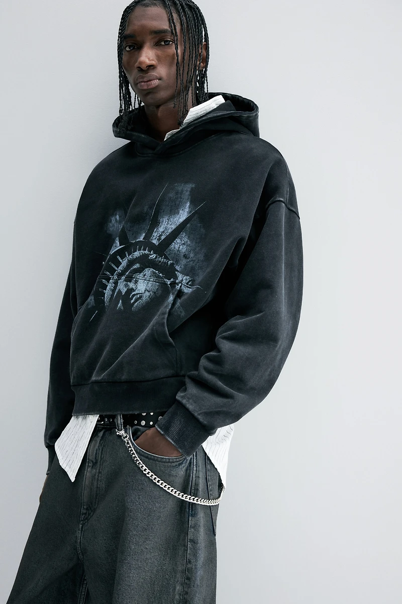 Kangourou ample imprimé