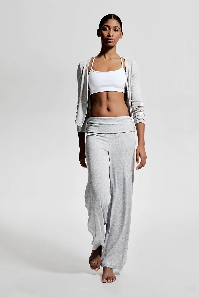 Foldover-Waist Sports Leggings