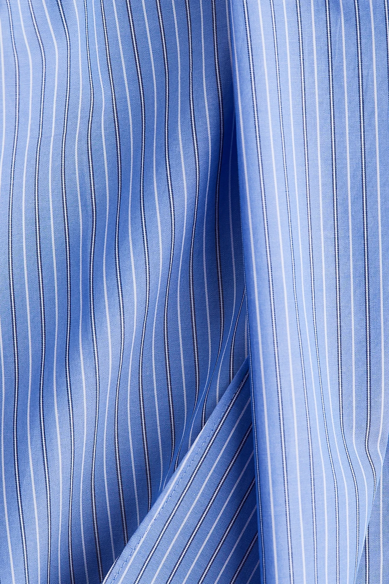 Blouse en popeline avec écharpe