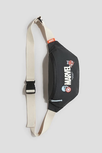Crossbody Bag with Printed Motif