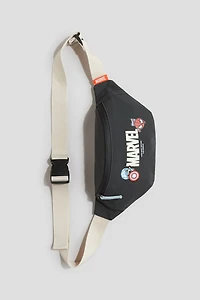 Crossbody Bag with Printed Motif