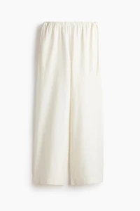 Linen-Blend Drawstring Pants