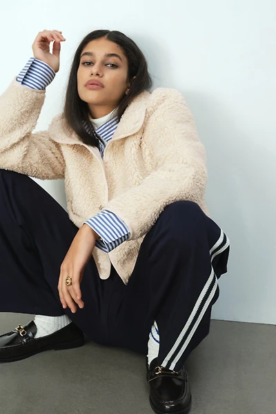 Veste en polar avec col