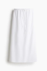 Linen-Blend Skirt