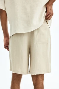 Loose-Fit Cotton Shorts