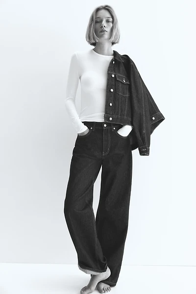 Long-sleeved Microfiber Top