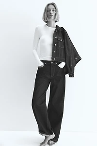 Long-sleeved Microfiber Top