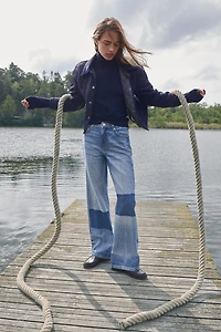 Wide-Leg Ultra High Jeans