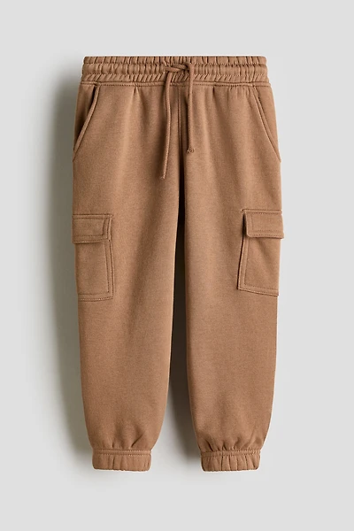 Brushed-Inside Cargo Joggers