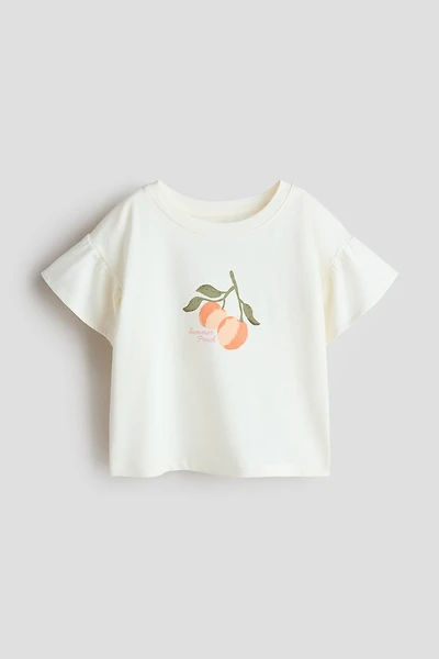 Haut en coton avec motif imprimé