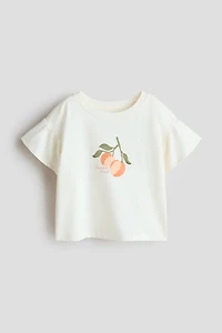 Haut en coton avec motif imprimé