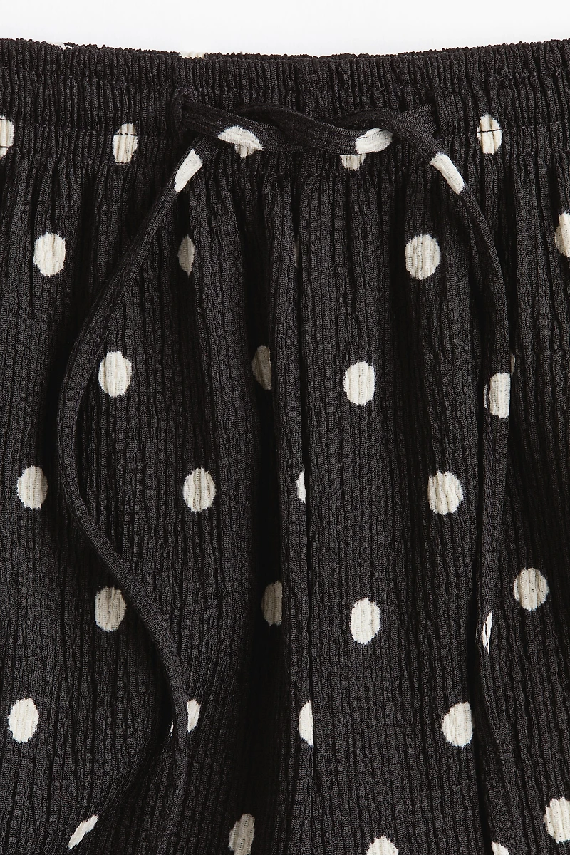 Wide-cut Pull-on Pants