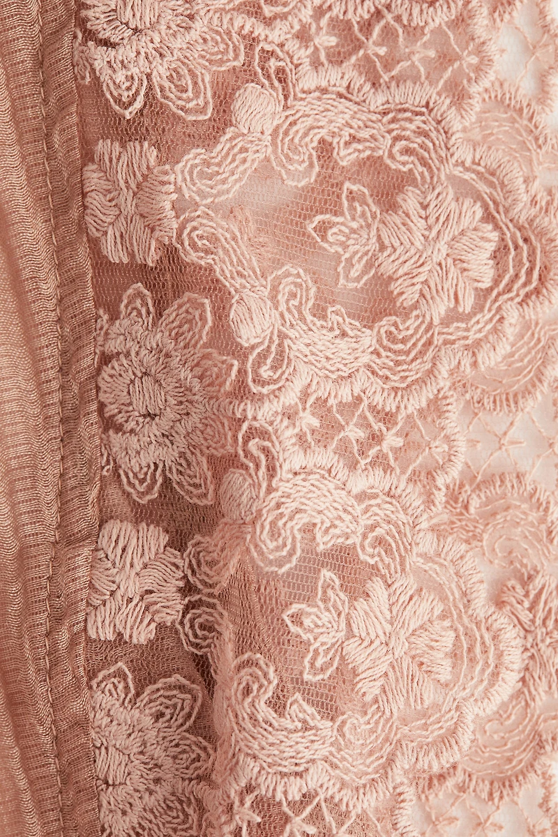 Lace-Trimmed Sleeveless Top