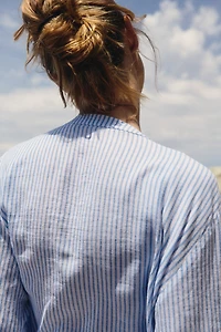 Linen-Blend Shirt