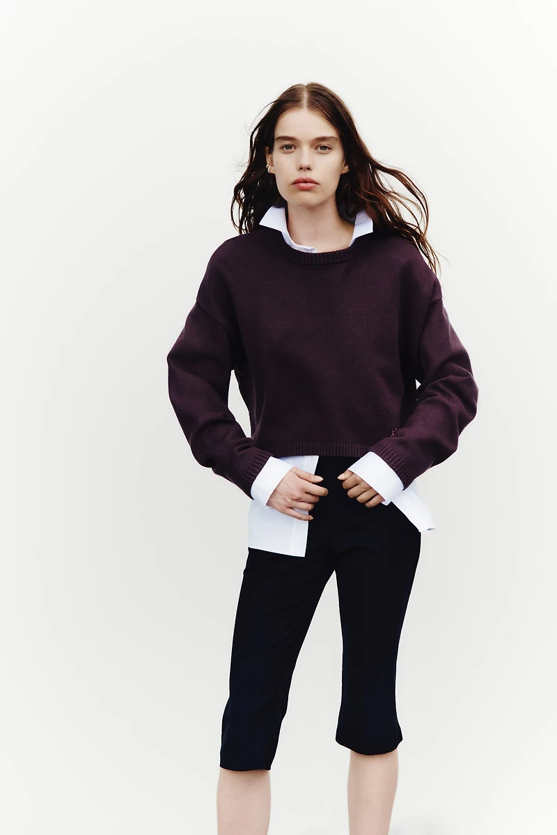 Loose-Fit Cotton-Blend Sweater