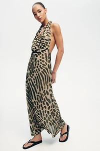 Robe maxi à encolure bénitier