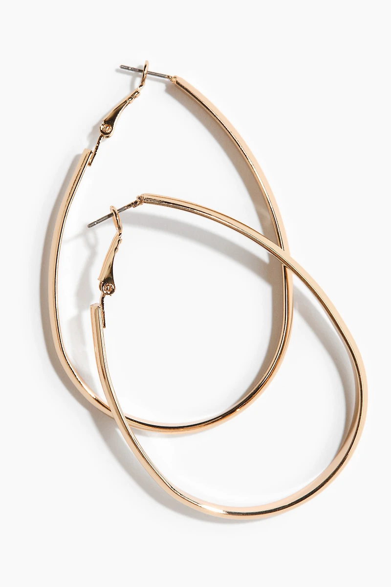 Oval Hoop Earrings