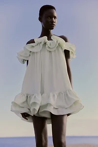 Ruffled Off-the-Shoulder Dress
