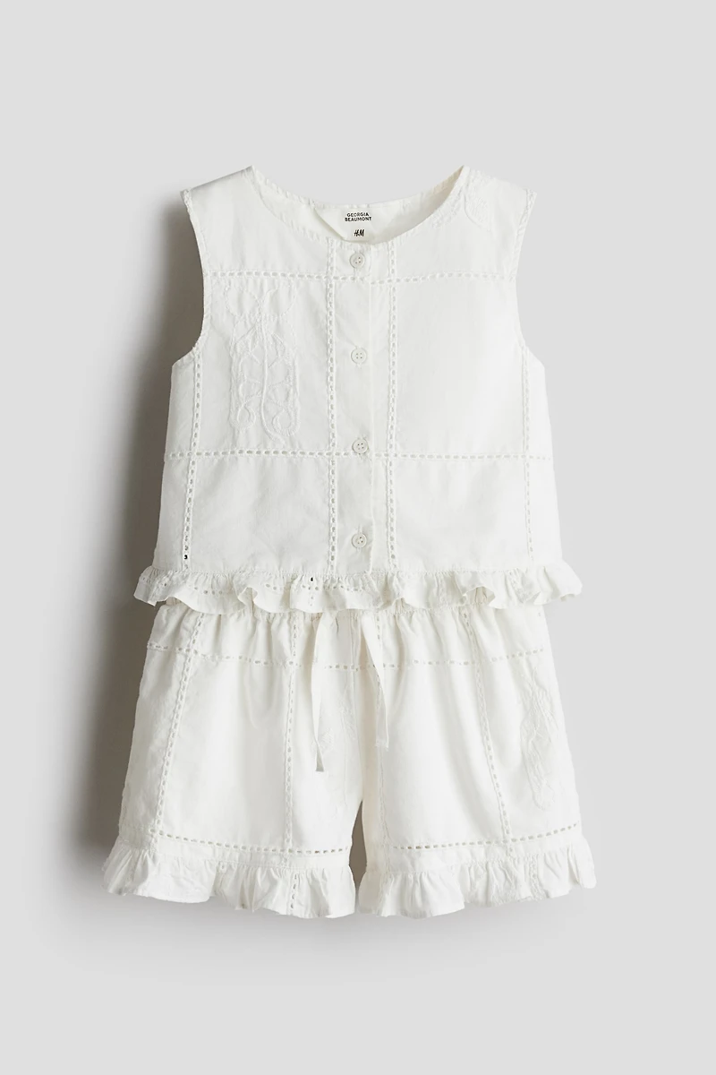 2-Piece Cotton Poplin Set