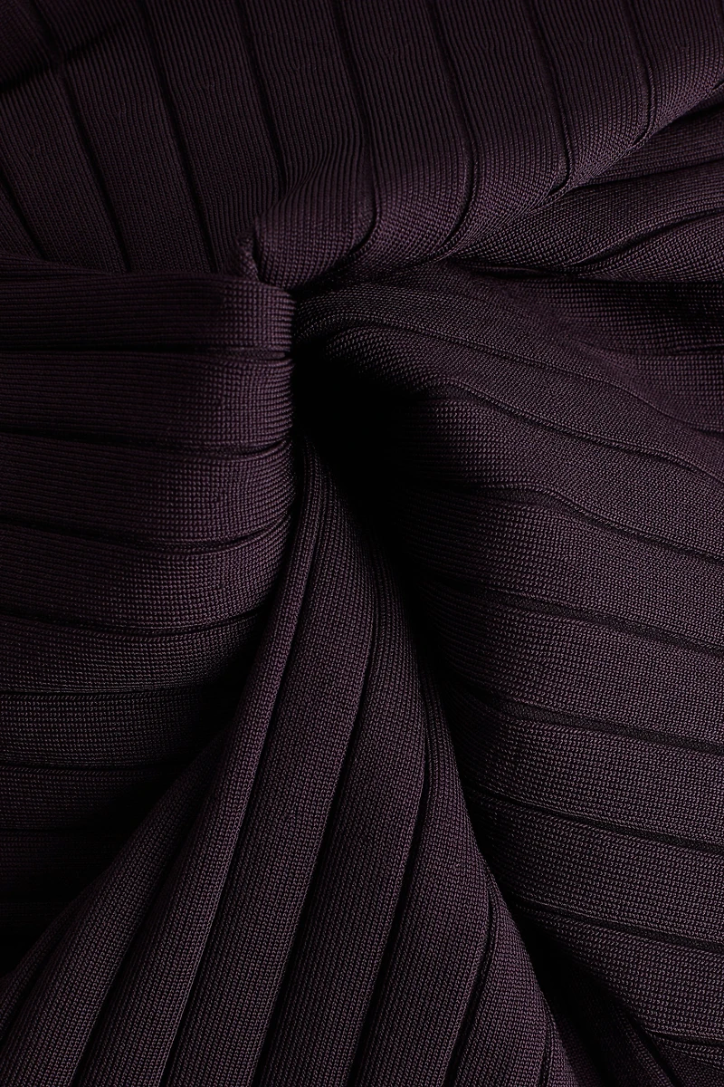 Robe en tricot côtelé